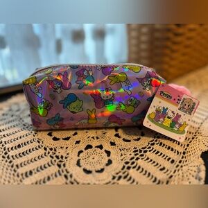 Holographic Pink Pencil Case with Peeps and Hello Kitty
